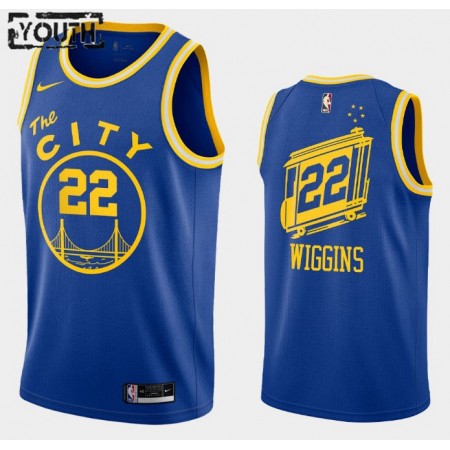 Golden State Warriors Andrew Wiggins 22 Nike 2020-2021 Hardwood Classics Lasten Pelipaidat Swingman